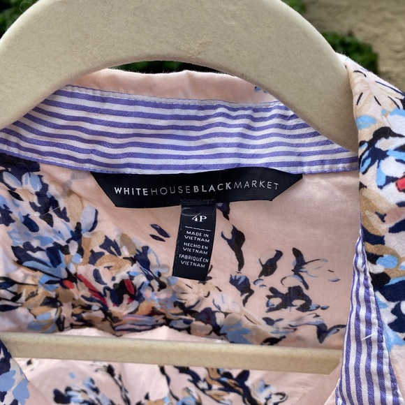 🍓 White House Black Market Floral Long Sleeve 4P 🍓 - Picture 2 of 3